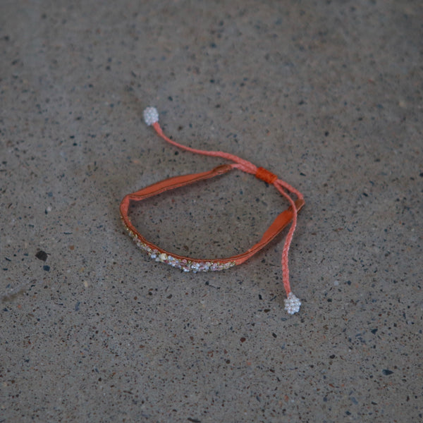 Antomoon silk and glass bead embroidered bracelet ATM-Antomoon-2-3-pastel palette (Antomoon-2-1)
